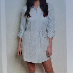 Long sleeved shirt dress with pockets